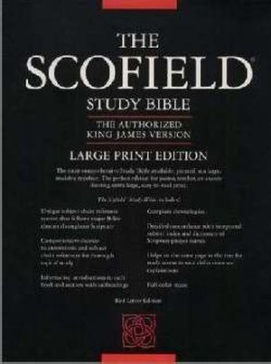 KJV OLD SCOFIELD STUDY BIBLE/LARGE PRINT-BLACK BONDED LEATHER INDEXED