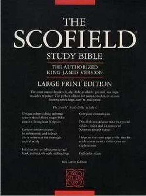 KJV OLD SCOFIELD STUDY BIBLE/LARGE PRINT-BLACK GENUINE LEATHER