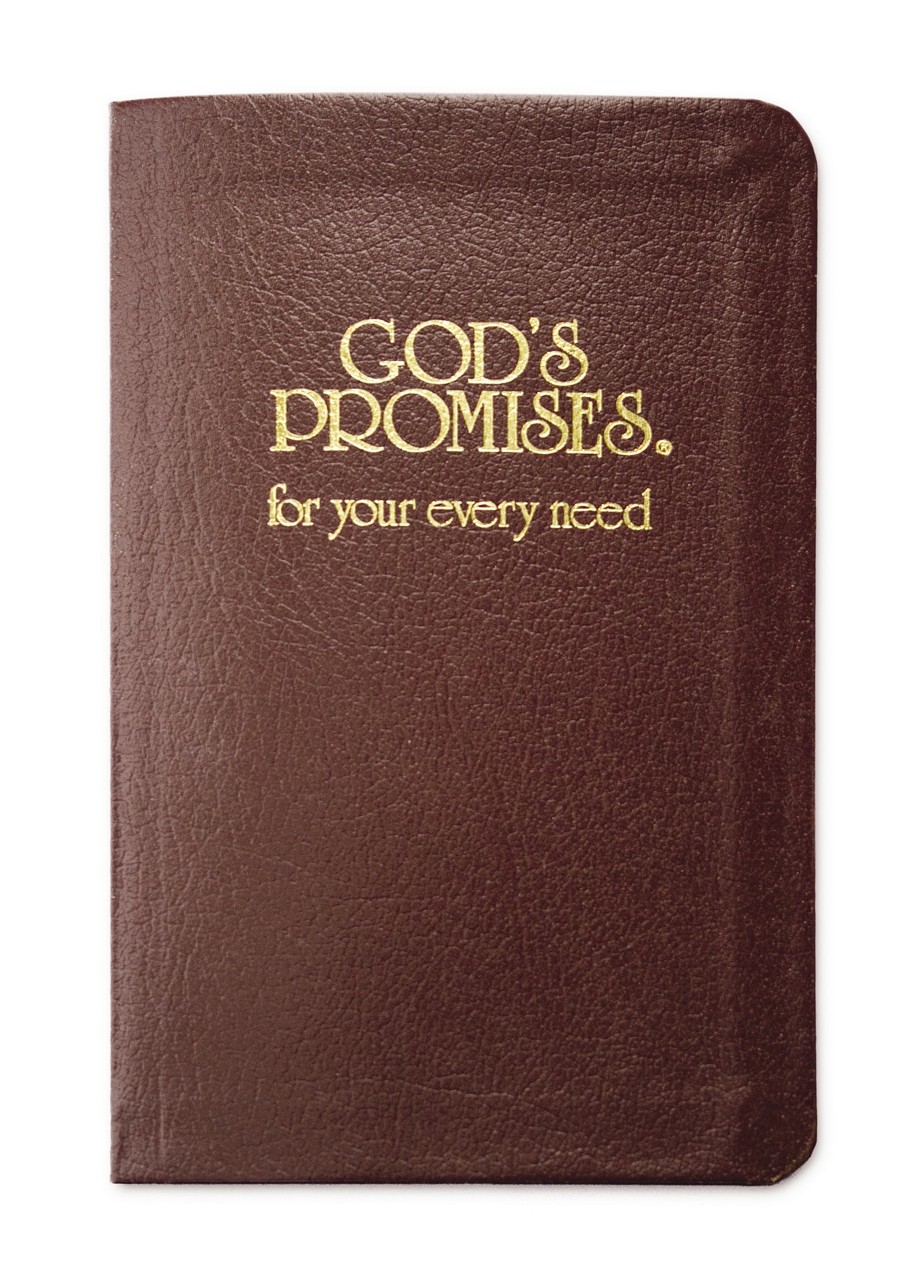 GOD'S PROMISES FOR YOUR EVERY NEED-BURGUNDY BONDED LEATHER