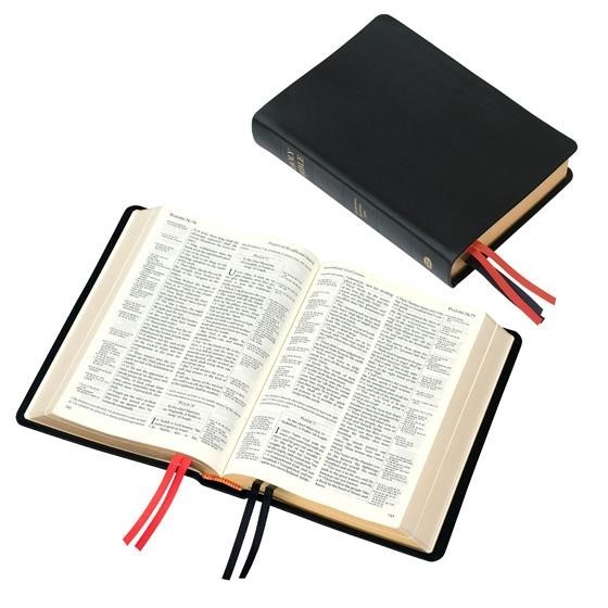 KJV WESTMINSTER REFERENCE BIBLE-BLACK CALFSKIN LEATHER (#90/UBK)