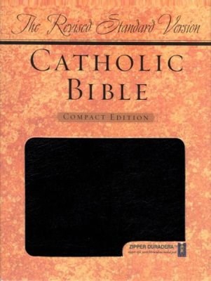 RSV CATHOLIC BIBLE/COMPACT EDITION-BLACK DURADERA W/ZIPPER
