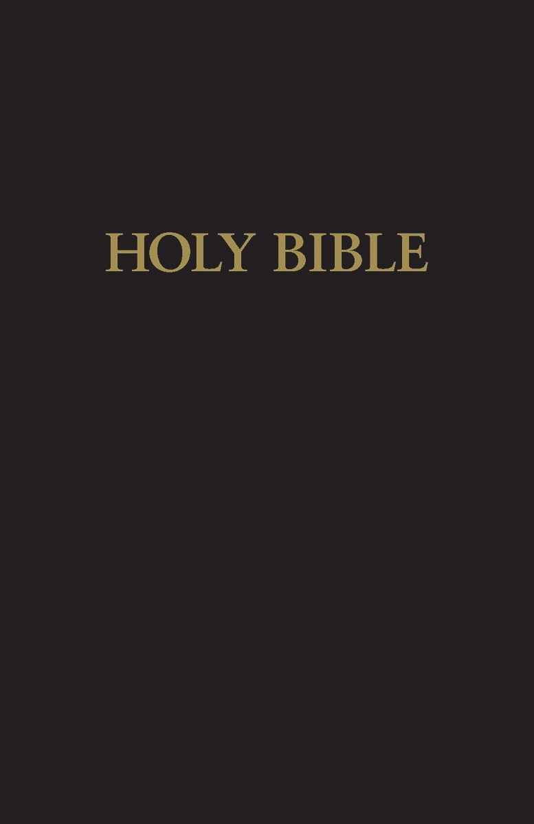 KJV LARGE PRINT PEW BIBLE-BLACK HARDCOVER 
