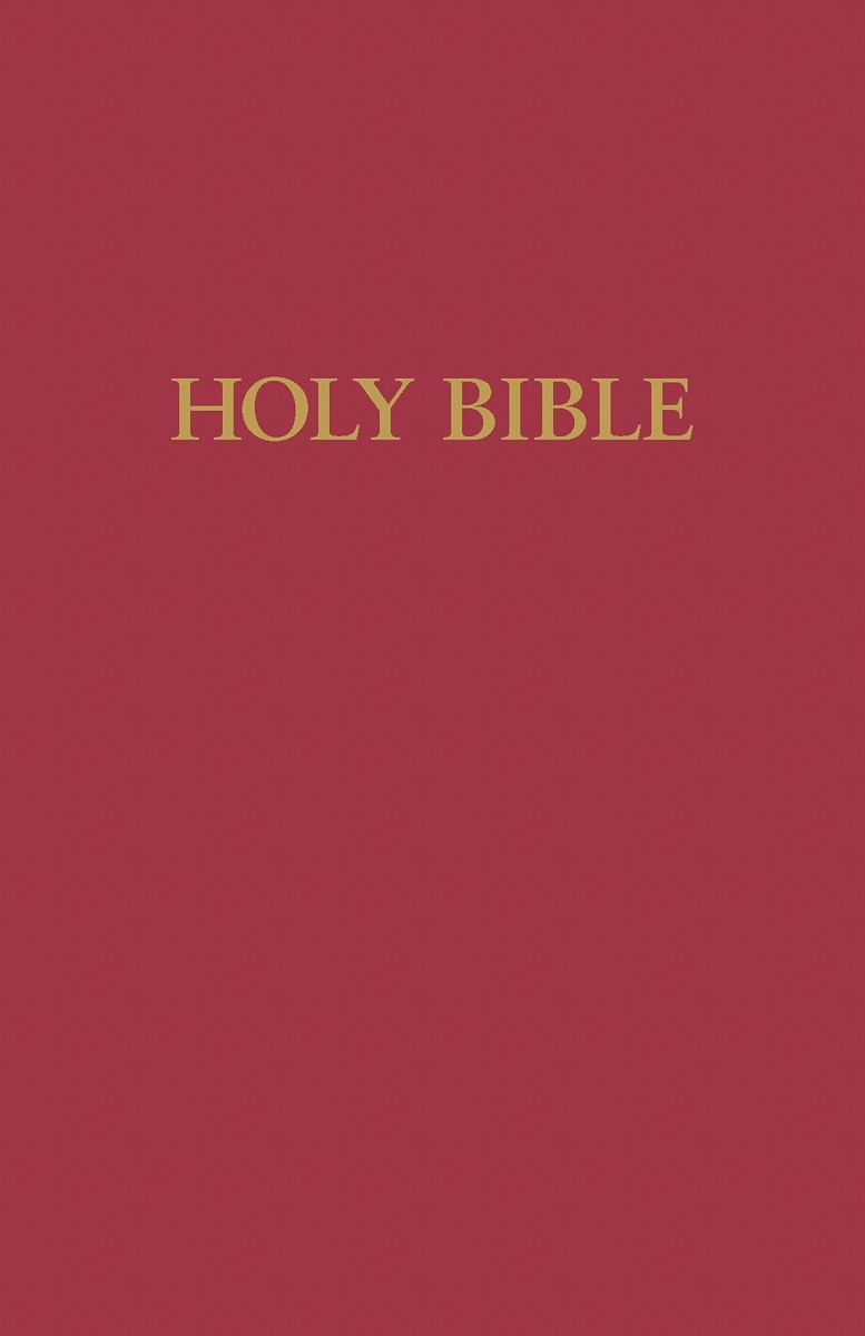 KJV LARGE PRINT PEW BIBLE-RED HARDCOVER 