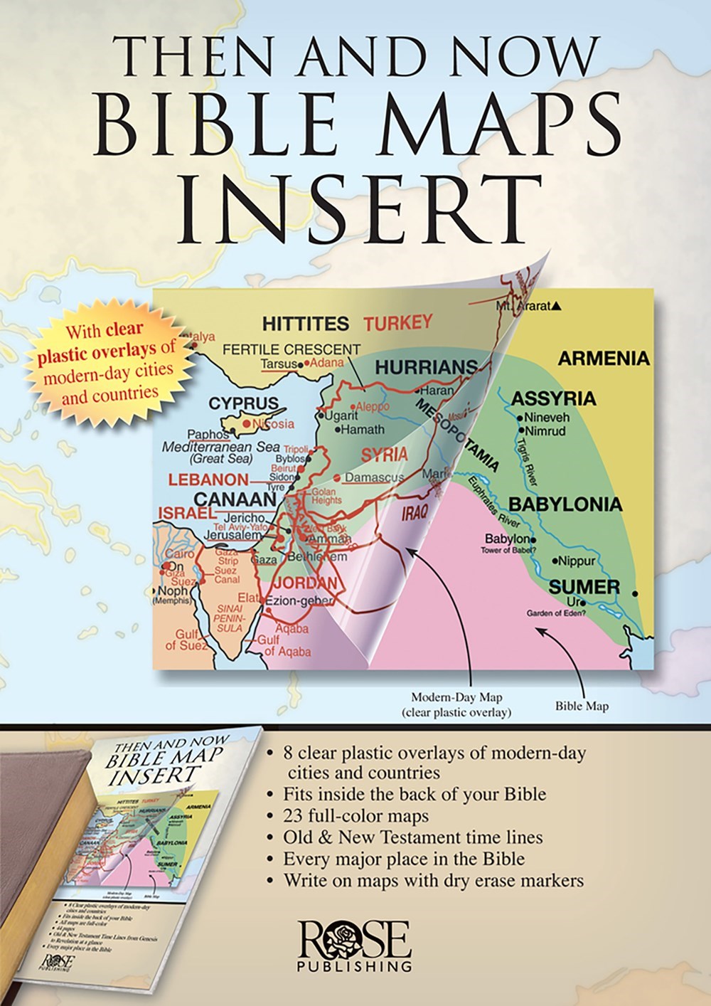 THEN AND NOW BIBLE MAP INSERT