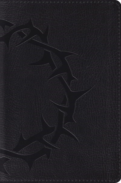 ESV COMPACT BIBLE-CHARCOAL CROWN DESIGN TRUTONE 