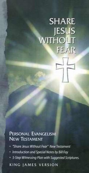 KJV SHARE JESUS WITHOUT FEAR NEW TESTAMENT-BLACK BONDED LEATHER