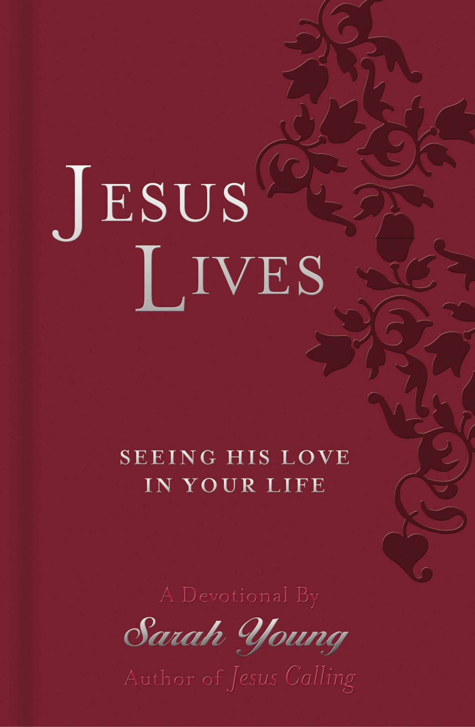JESUS LIVES DEVOTIONAL (DELUXE EDITION)-CRANBERRY LEATHERSOFT
