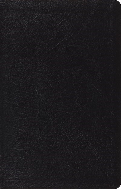ESV LARGE PRINT THINLINE REFERENCE BIBLE-BLACK GENUINE LEATHER