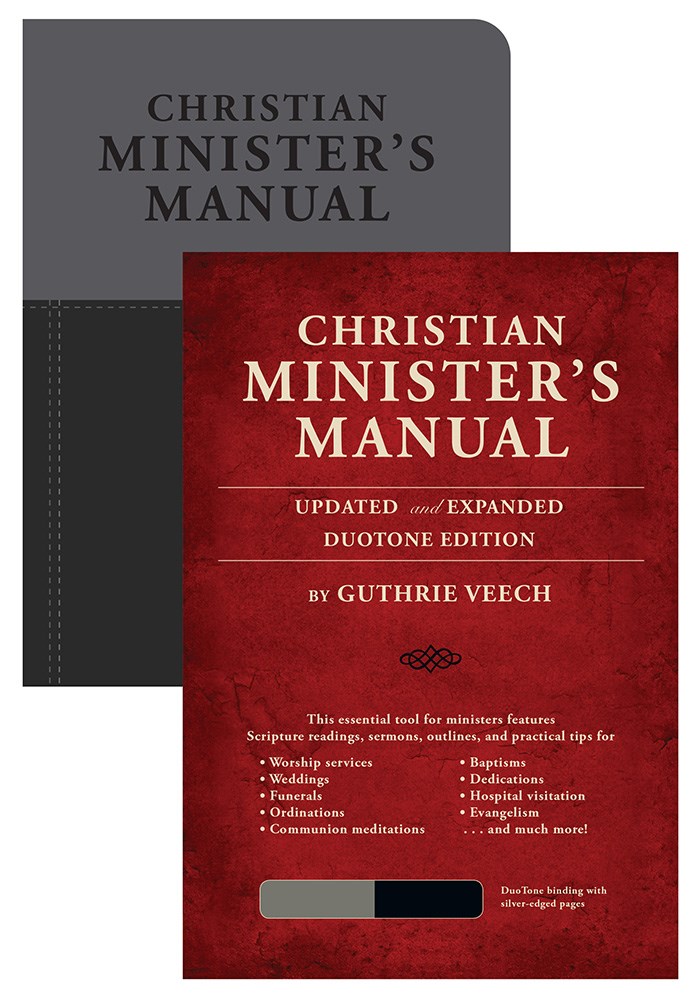 CHRISTIAN MINISTER'S MANUAL (UPDATED & EXPANDED)-BLACK/GREY DUOTONE