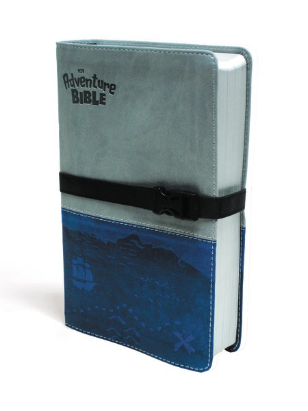 NIV ADVENTURE BIBLE (FULL COLOR)-GRAY/BLUE DUO-TONE