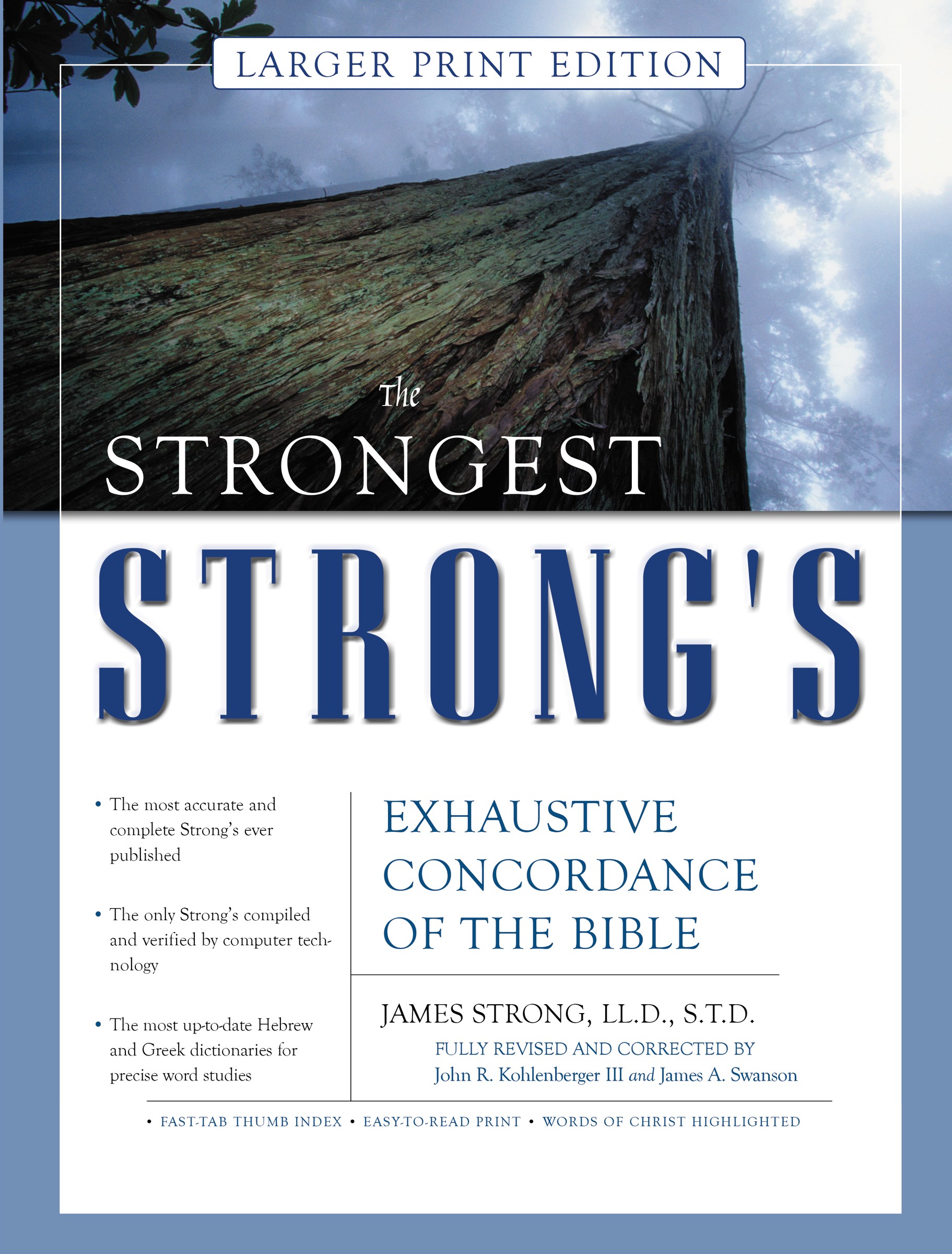 STRONGEST STRONG'S EXHAUSTIVE CONCORDANCE/LARGE PRINT