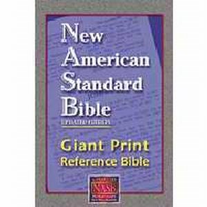 NASB 1995 GIANT PRINT REFERENCE BIBLE-BLACK LEATHERTEX INDEXED