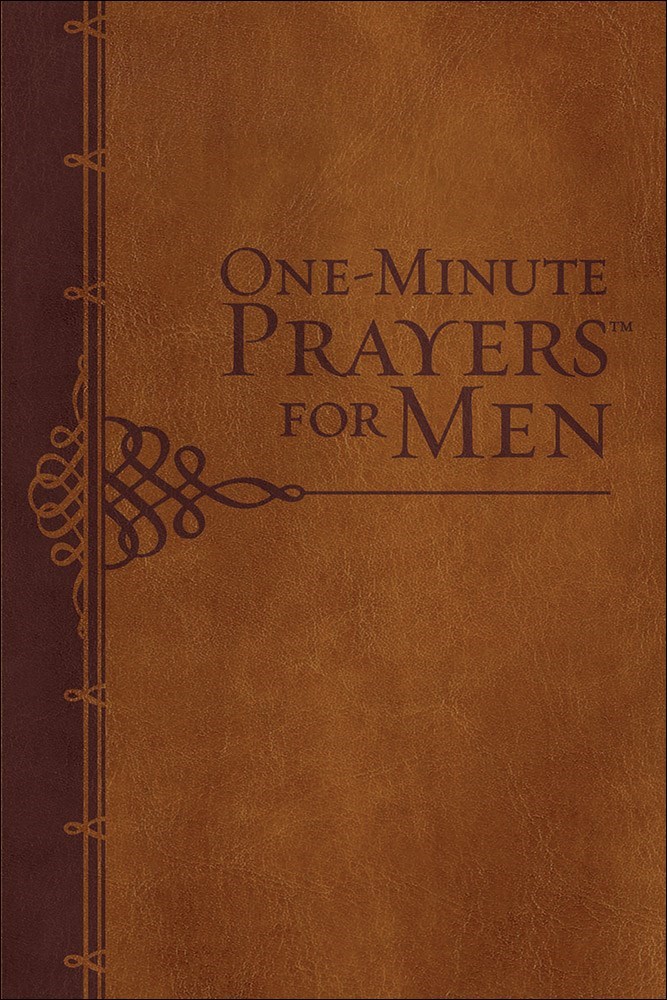ONE-MINUTE PRAYERS FOR MEN (GIFT EDITION)-BROWN MILANO SOFTONE