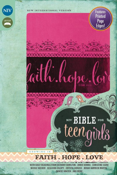 NIV BIBLE FOR TEEN GIRLS-PINK DUO-TONE 