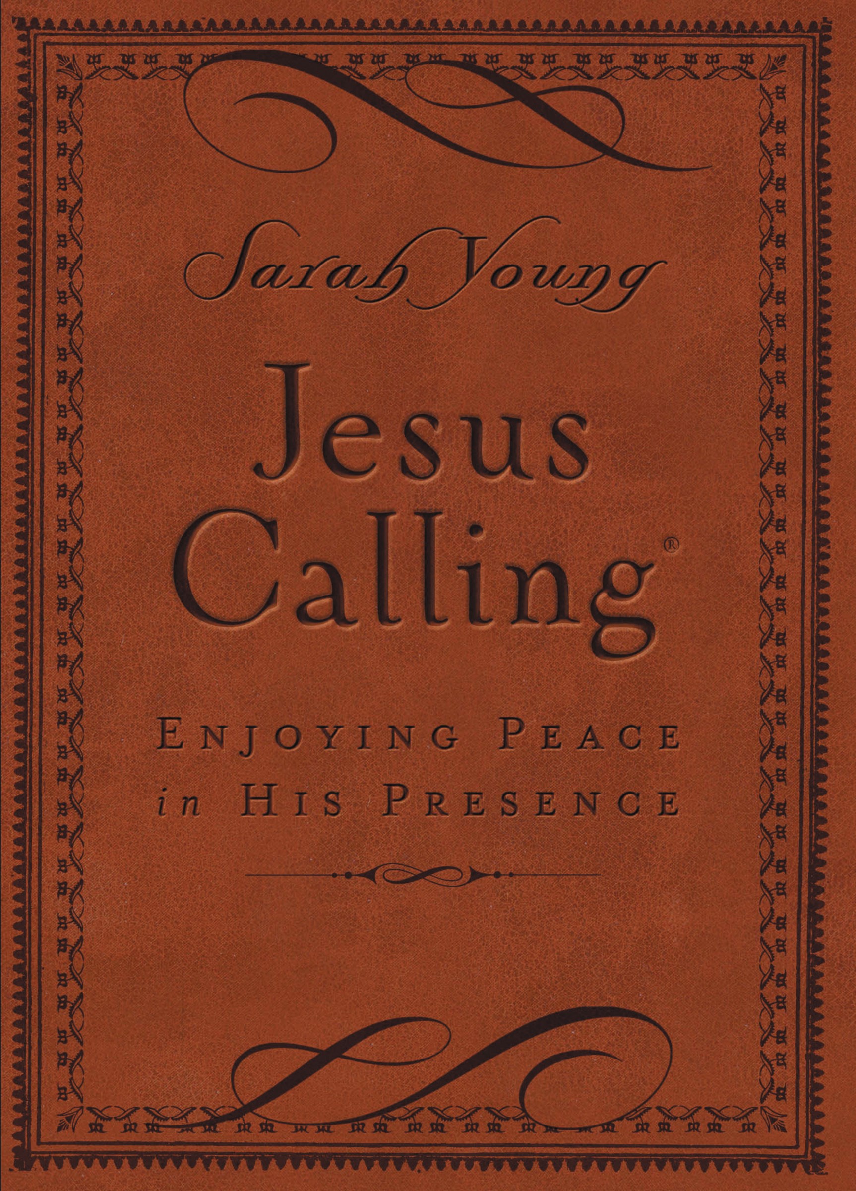 JESUS CALLING (DELUXE EDITION)-BROWN LEATHERSOFT 