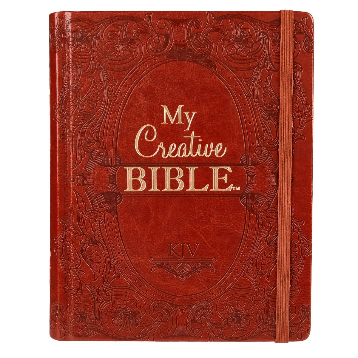 KJV MY CREATIVE BIBLE-SADDLE TAN FAUX LEATHER HARDCOVER 