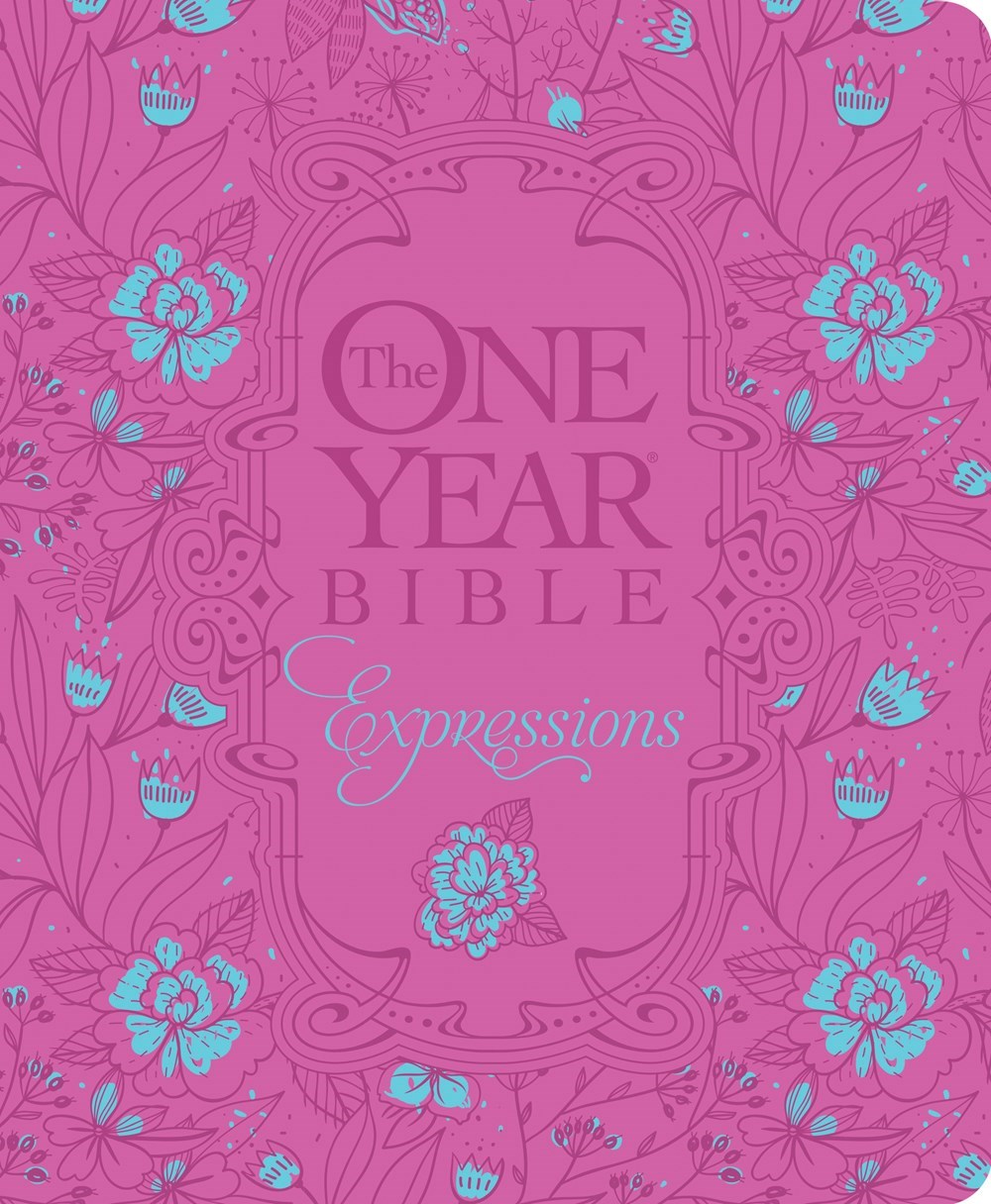 NLT THE ONE YEAR EXPRESSIONS-DELUXE FUCHSIA HARDCOVER