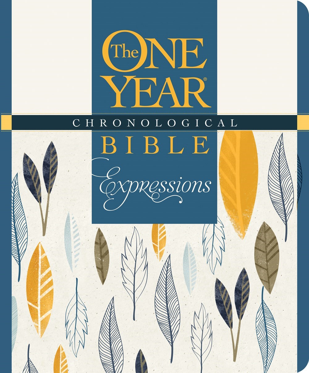 NLT THE ONE YEAR CHRONOLOGICAL BIBLE CREATIVE EXPRESSIONS-DELUXE BLUE HARDCOVER