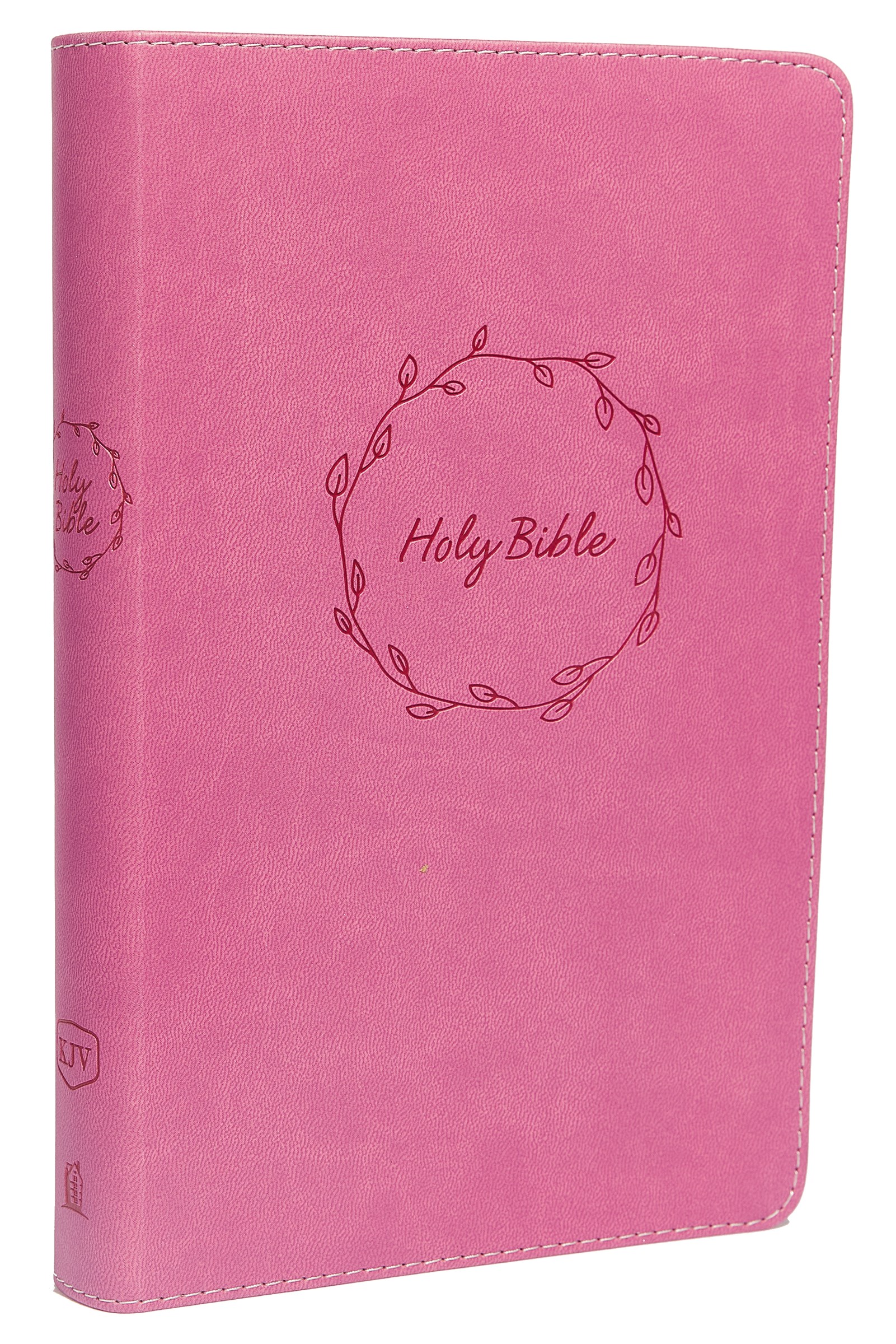 KJV DELUXE GIFT BIBLE (COMFORT PRINT)-PINK LEATHERSOFT
