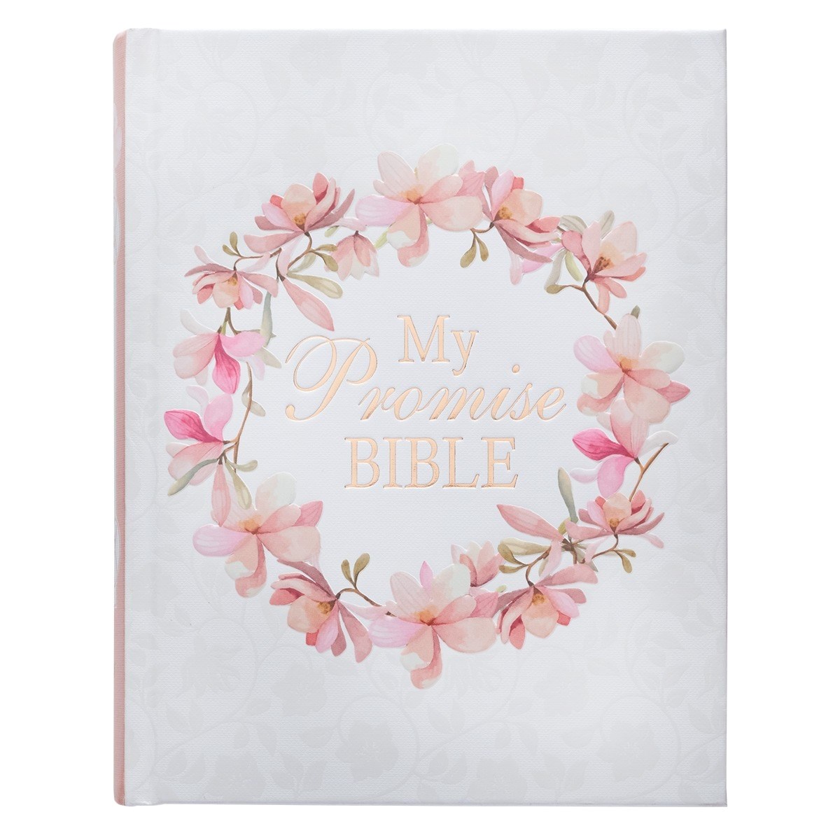 KJV LARGE PRINT MY PROMISE BIBLE-WHITE/PINK FLORAL HARDCOVER
