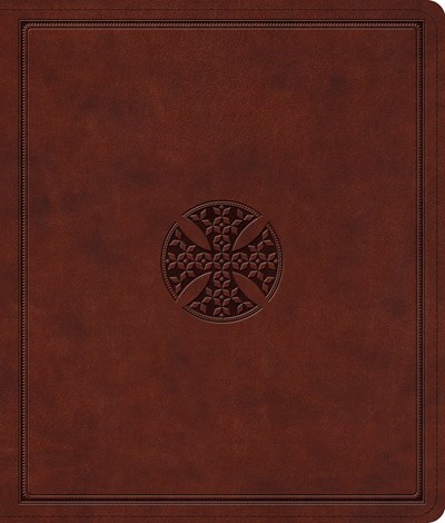 ESV JOURNALING BIBLE-BROWN MOSAIC CROSS DESIGN TRUTONE