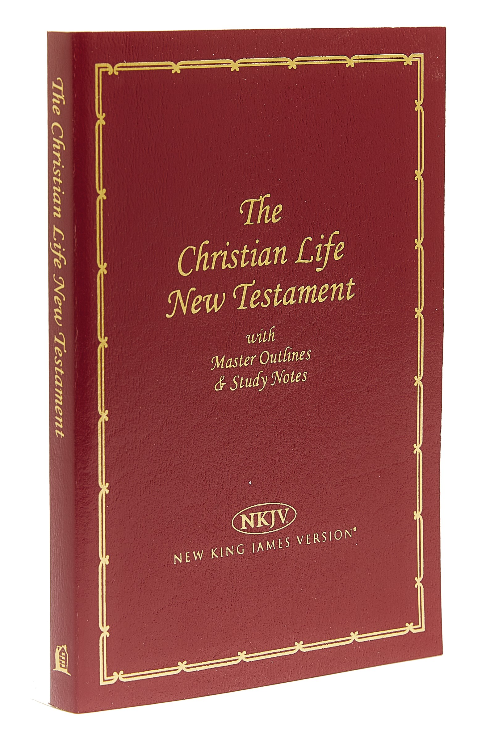 NKJV CHRISTIAN LIFE NEW TESTAMENT W/MASTER OUTLINES-BURGUNDY IMITATION LEATHER