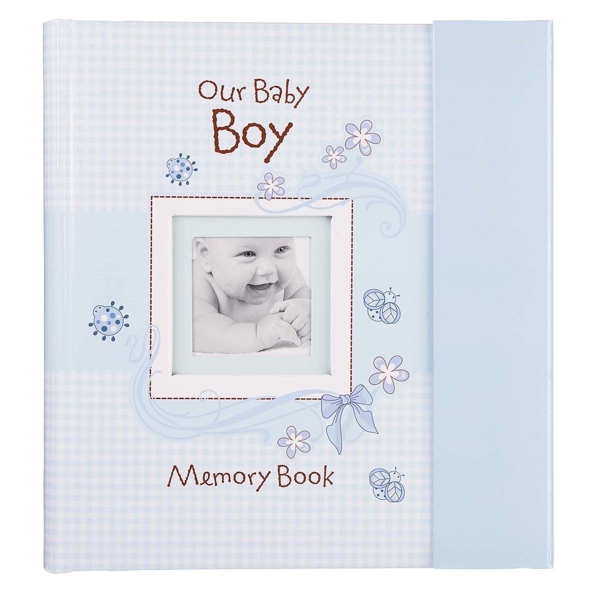 BABY BOOK-OUR BABY BOY MEMORY BOOK-BLUE W/GIFT BOX