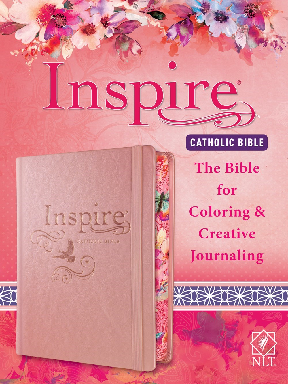 NLT INSPIRE CATHOLIC BIBLE-PINK HARDCOVER