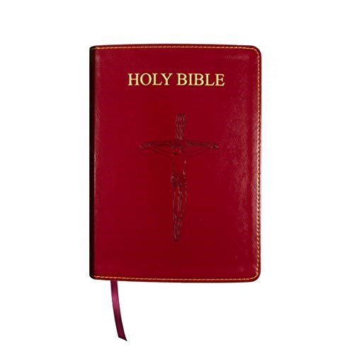 NABRE FIRESIDE CATHOLIC COMPANION BIBLE/LARGE PRINT-LIBROSARIO-BURGUNDY IMITATION LEATHER