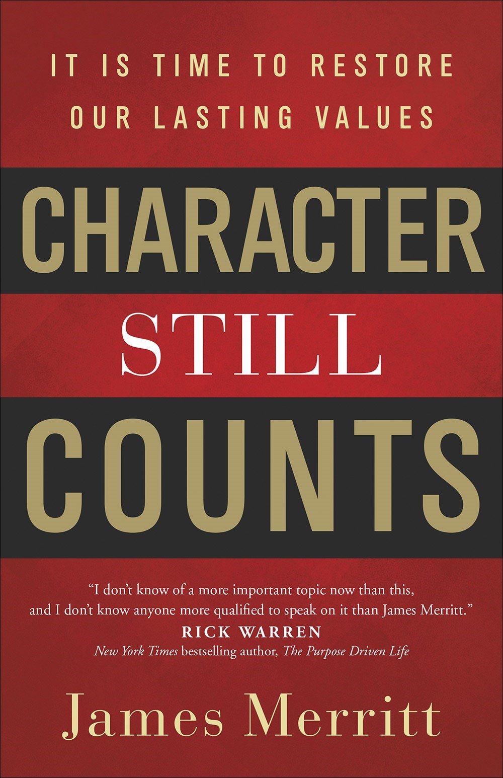 CHARACTER STILL COUNTS