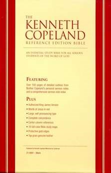 KJV KENNETH COPELAND REFERENCE BIBLE-BURGUNDY GENUINE LEATHER
