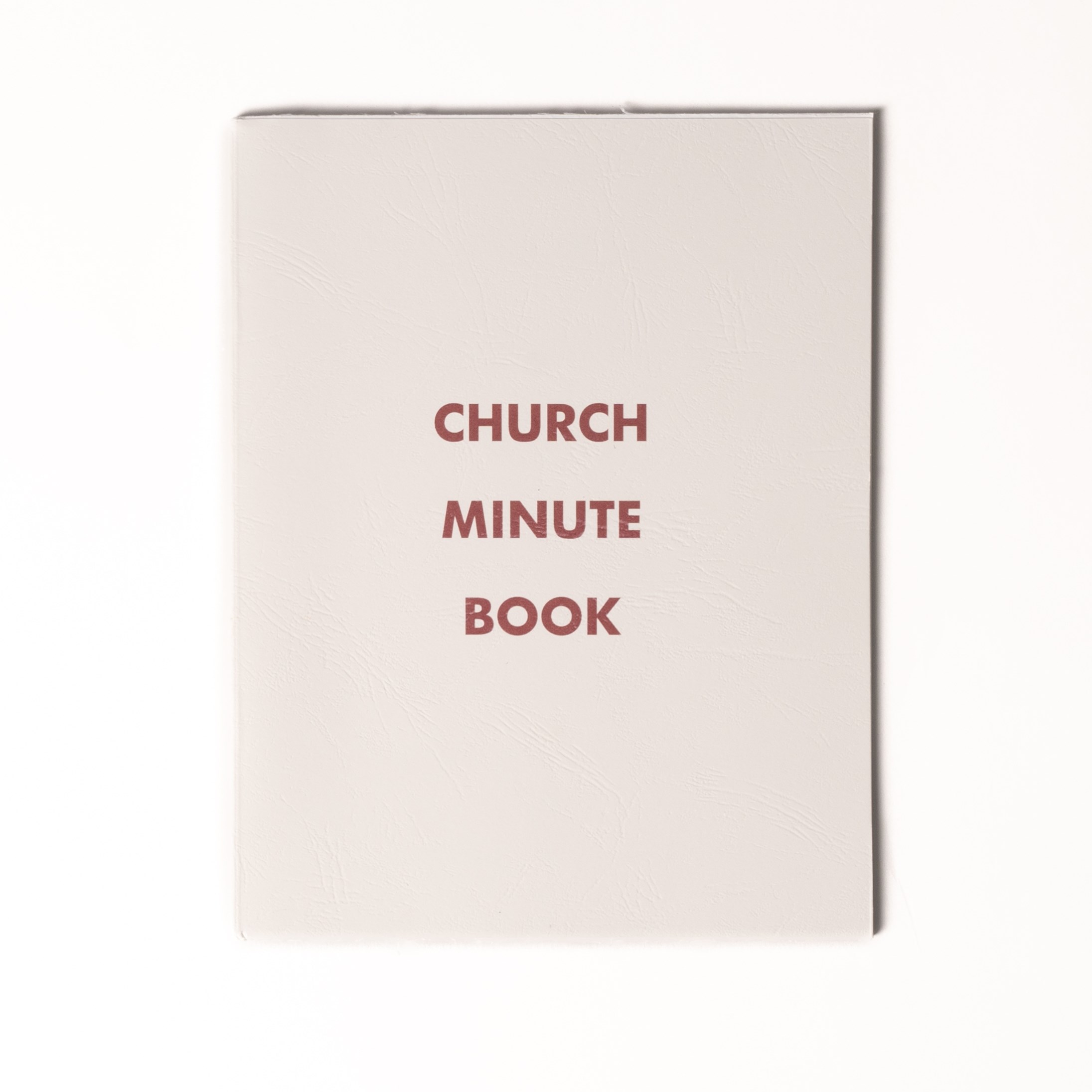 CHURCH MINUTE BOOK (6-3/4" X 8-1/4")