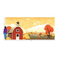 TEAM FAMILY-HARVEST INSTA-THEME FABRIC BACKDROP (20' X 9')