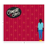 TEAM FAMILY-COMFORT & JOY PHOTO-OP FABRIC BACKDROP (10' X 9')