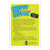 KNOW-ME-NOTES: SCHOOL DAYS (10 PACK)