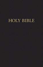KJV LARGE PRINT PEW BIBLE-BLACK HARDCOVER 
