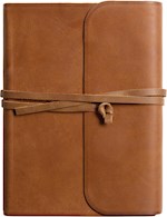 ESV SINGLE COLUMN JOURNALING BIBLE/LARGE PRINT-BROWN NATURAL LEATHER W/FLAP & STRAP