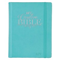 KJV MY CREATIVE BIBLE-TEAL FAUX LEATHER HARDCOVER