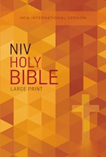 NIV OUTREACH BIBLE/LARGE PRINT-ORANGE CROSS SOFTCOVER