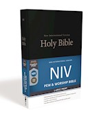 NIV PEW AND WORSHIP BIBLE/LARGE PRINT-BLACK HARDCOVER