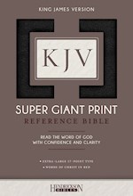 KJV SUPER GIANT PRINT REFERENCE BIBLE-BLACK IMITATION LEATHER