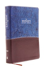 NIV WOMAN'S STUDY BIBLE (FULL-COLOR)-BLUE/BROWN LEATHERSOFT