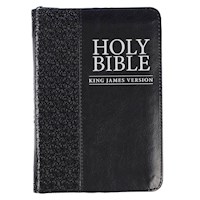 KJV COMPACT BIBLE-BLACK FAUX LEATHER W/ZIPPER