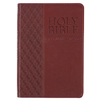 KJV COMPACT BIBLE-BROWN FAUX LEATHER