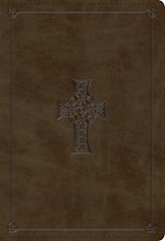 ESV STUDENT STUDY BIBLE-OLIVE CELTIC CROSS DESIGN TRUTONE