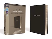 NIV GIANT PRINT REFERENCE BIBLE (COMFORT PRINT)-BLACK LEATHER-LOOK
