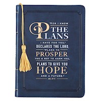 JOURNAL-I KNOW THE PLANS-NAVY LUXLEATHER 