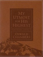 MY UTMOST FOR HIS HIGHEST DEVOTIONAL JOURNAL (UPDATED)-BROWN LEATHER-LIKE