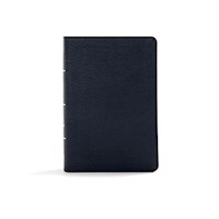 KJV LARGE PRINT COMPACT REFERENCE BIBLE-BLACK LEATHERTOUCH