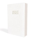 NIV GIFT & AWARD BIBLE (COMFORT PRINT)-WHITE LEATHER-LOOK